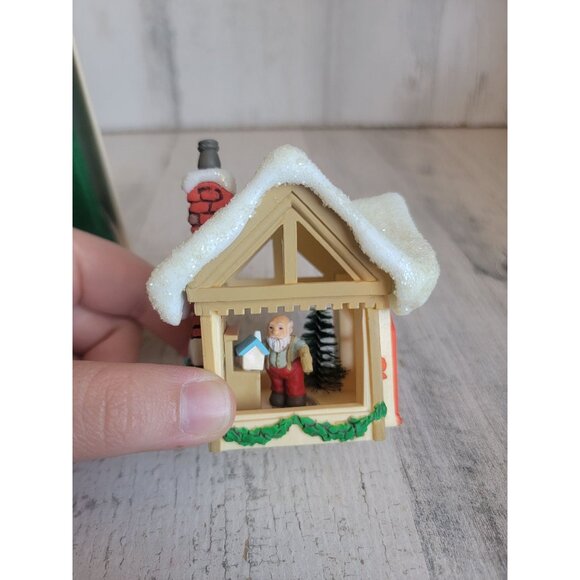 Hallmark Santa's Workshop ornament Xmas glitter vintage - Picture 3 of 8
